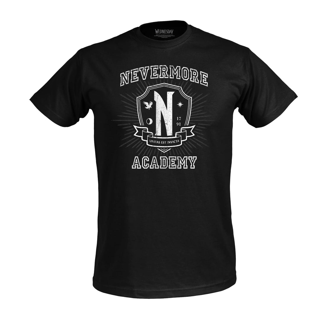 Elbenwald Wednesday T-Shirt mit verschiedenen Motiven für Herren Damen Unisex Baumwolle schwarz 3XL