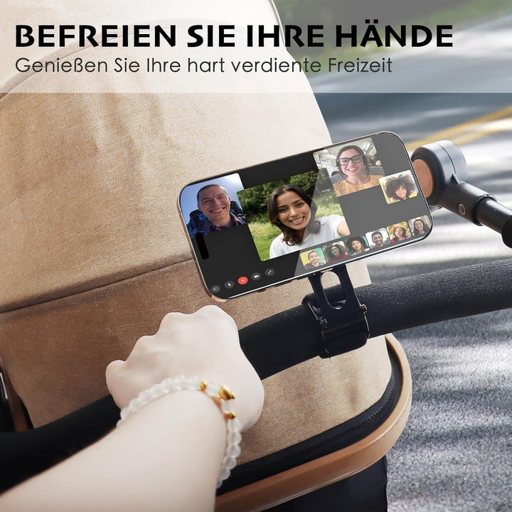 Magnetischer Handyhalter für Kinderwagengriff, kompatibel mit MagSafe (starker Magnet) – 180°verstel