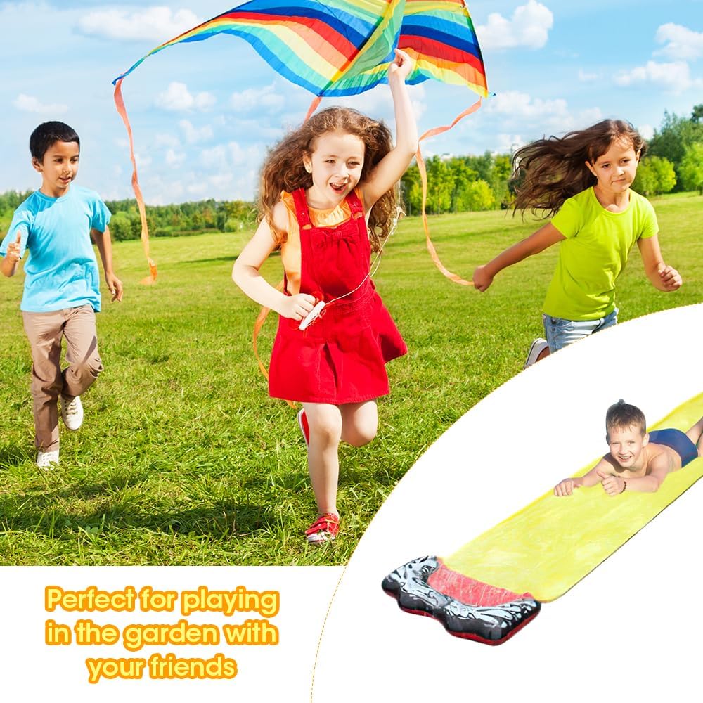 188in x 27in (480 x 70 cm) Wasserrutsche Outdoor Sommer Rasen, Wasserrutsche Garten für Draussen, Si