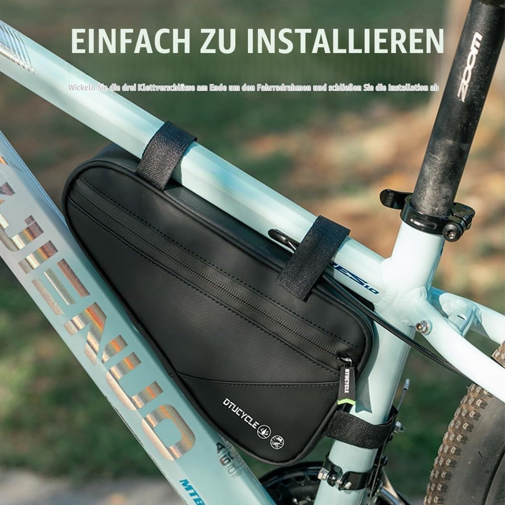 Fahrradtasche Rahmen, 2 L Dreieckstasche Rahmentasche Fahrrad Werkzeugtasche Wasserdicht mit 16-in-1