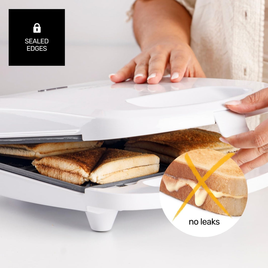Taurus – Sandwichmaker MySandwich Family, 1200W, 4 Sandwiches, Plattengrösse 26 x 22cm, automatische