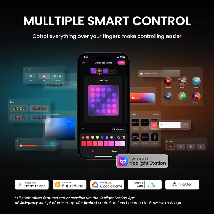 Yeelight Cube Smart Lamp – Light Gaming Cube Matrix – Rooted Base