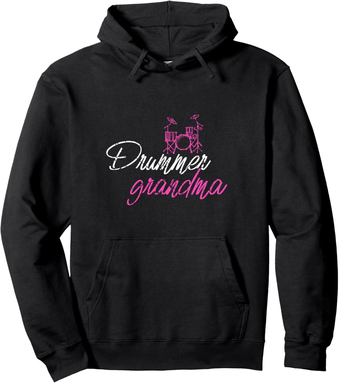 Schlagzeug Oma für Schlagzeugerinnen Pullover Hoodie