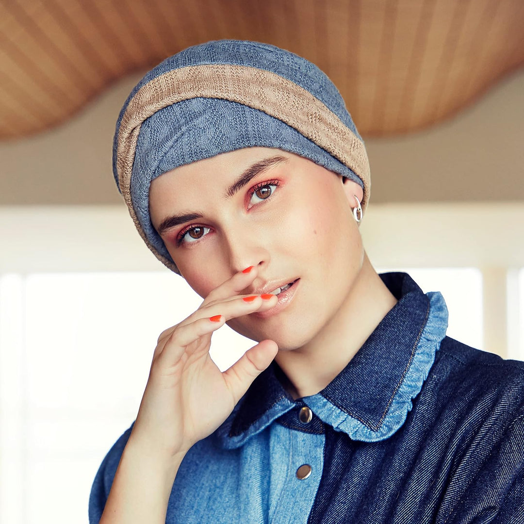 Viva Headwear Damen Beautiful printed V Turban from Danish Viva Headwear, Multicolor, Einheitsgrösse