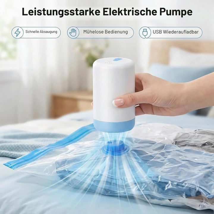Vakuumbeutel für Kleidung Reise mit Pumpe, 12PCS Vacuum Bags for Clothes (4 * 60x40cm, 4 * 80x60cm,
