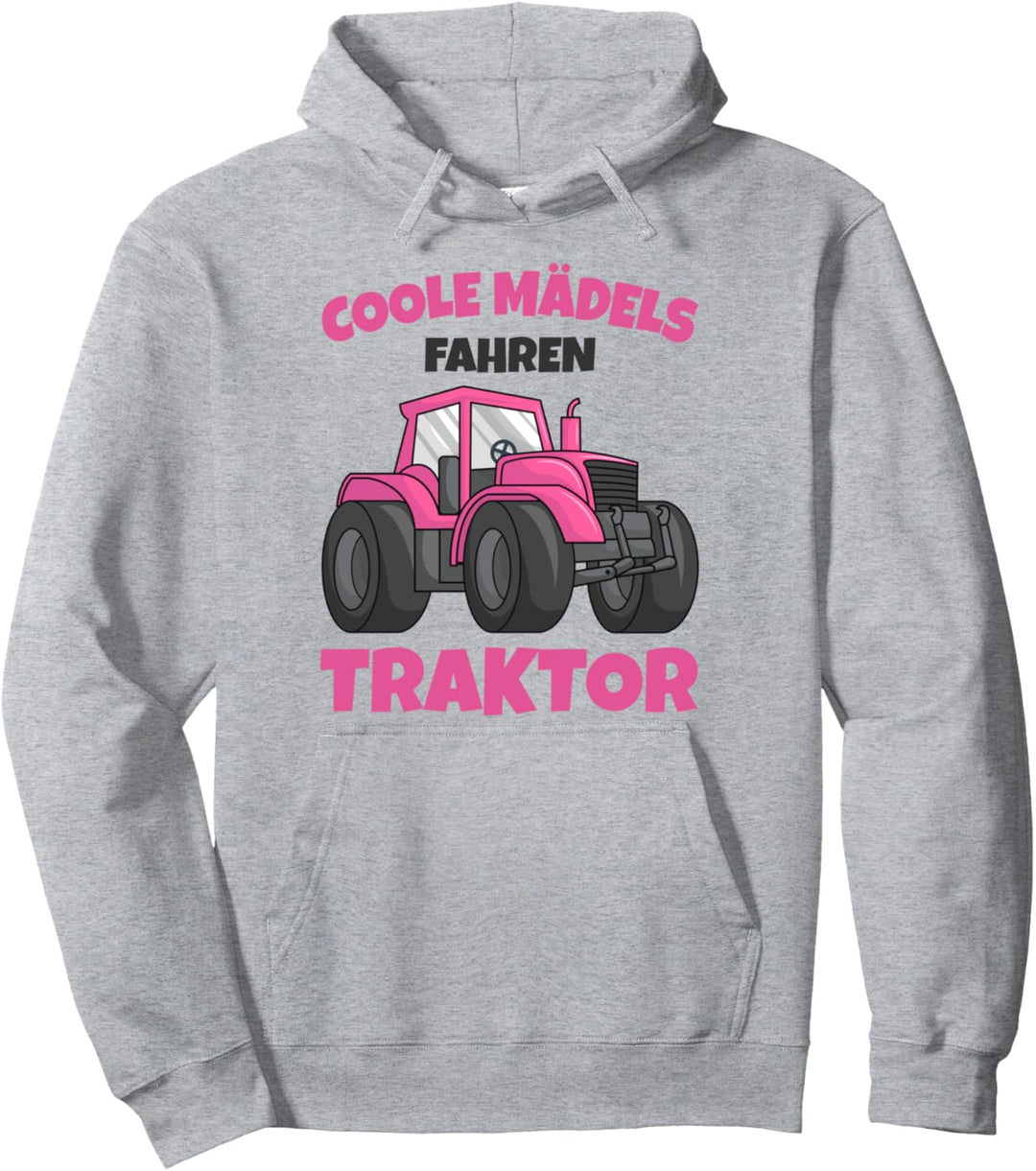 Coole Mädels fahren Traktor Trecker Kinder Mädchen Pullover Hoodie
