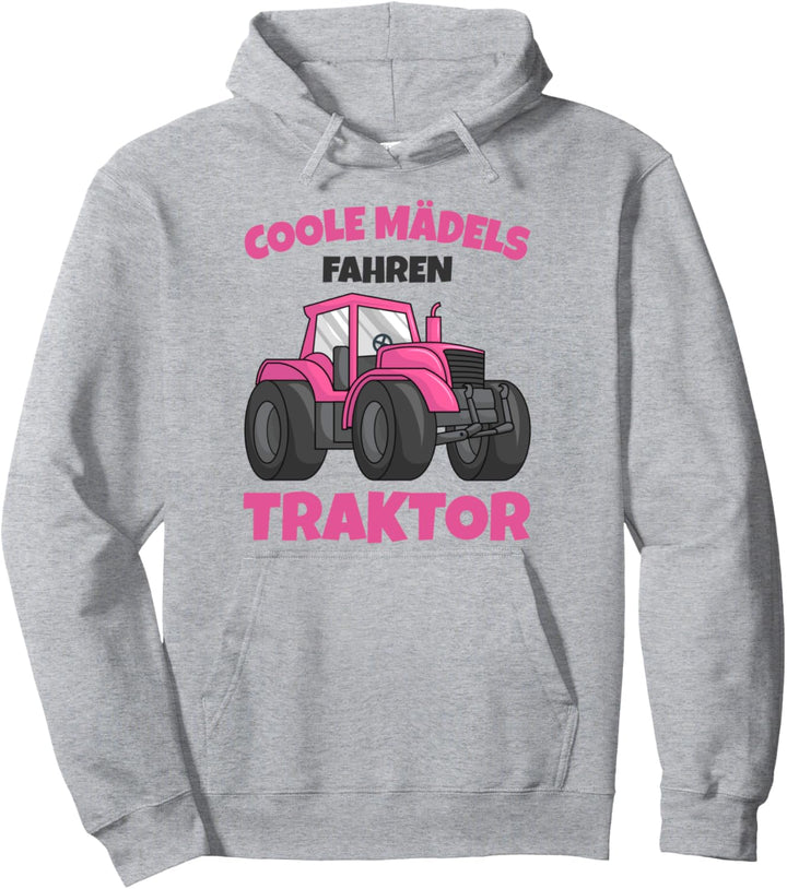 Coole Mädels fahren Traktor Trecker Kinder Mädchen Pullover Hoodie