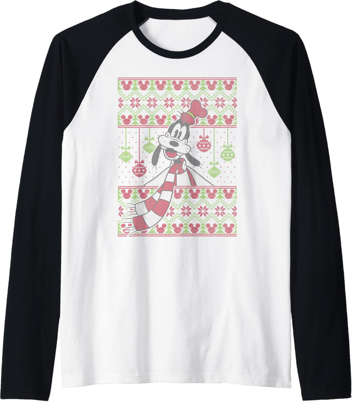 Disney Mickey And Friends Weihnachten Goofy Sweater Style Raglan