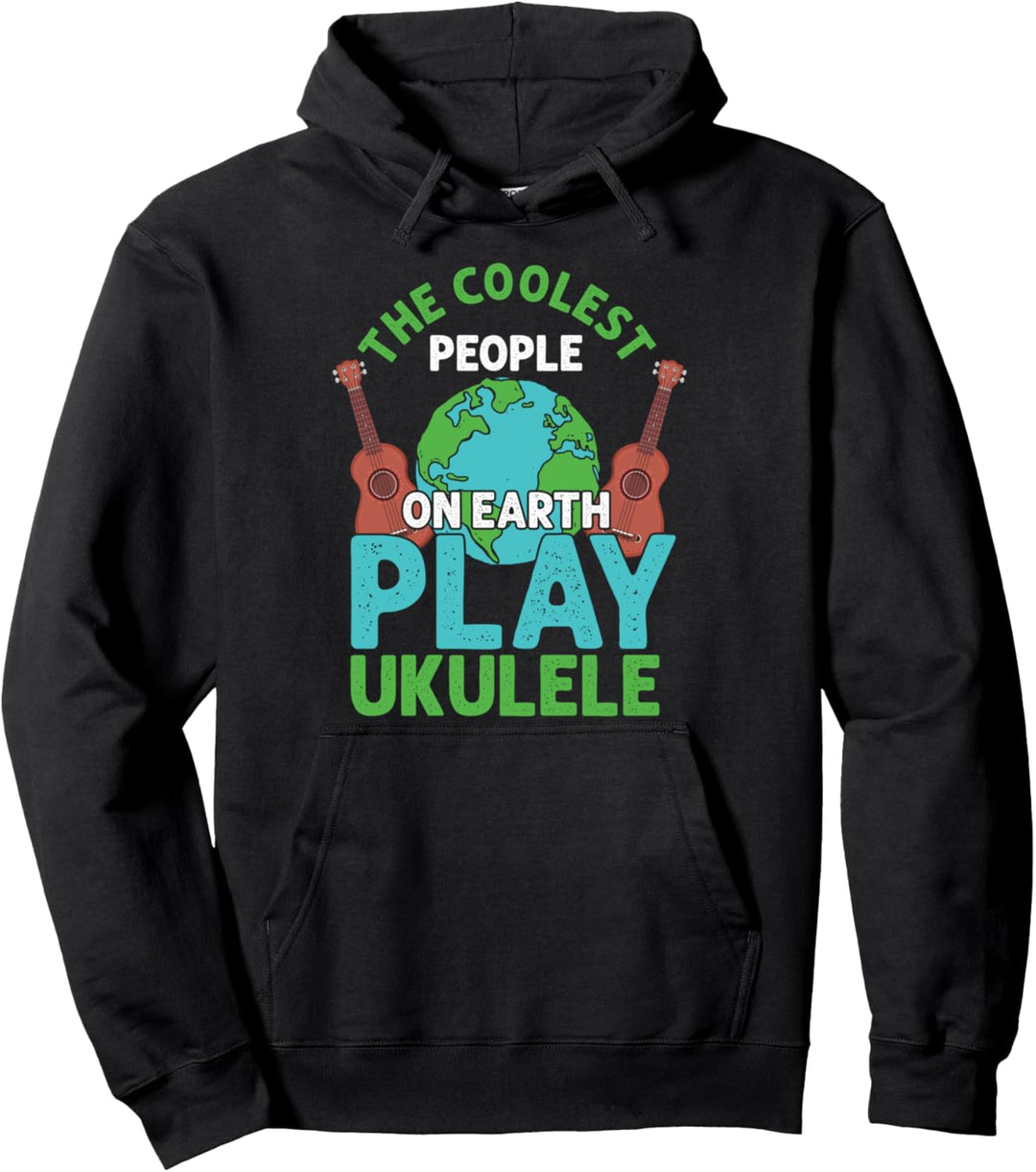 Die Coolsten Menschen Spielen Ukulele Musikinstrument Pullover Hoodie
