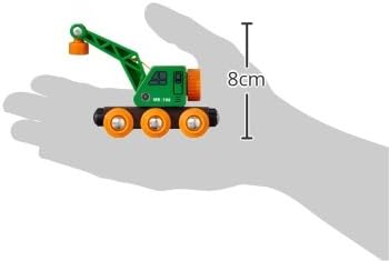 BRIO World - Grüner Kranwagen mit Anhänger und Fracht Single, Single