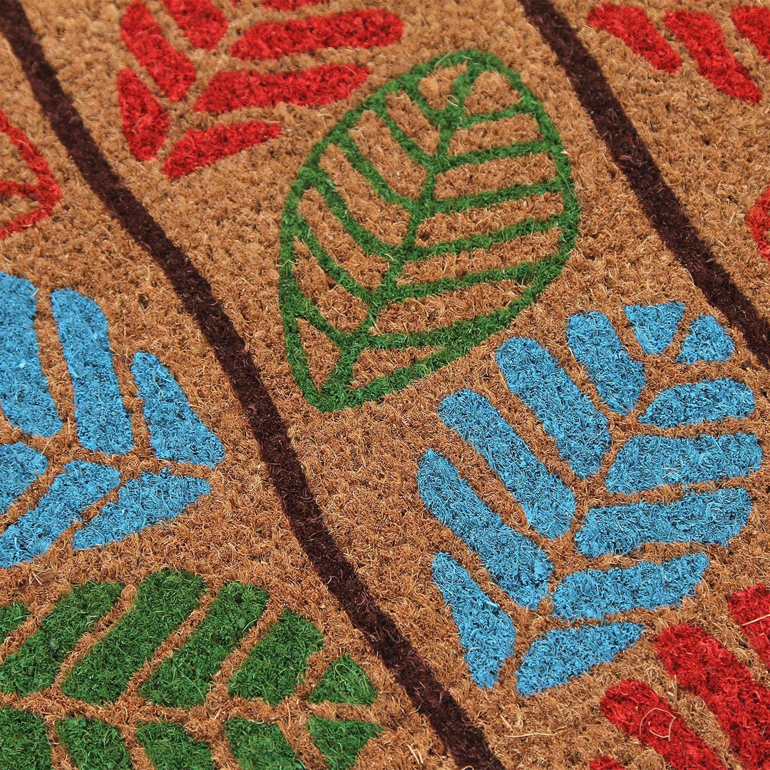 Coco&Coir® Premium kokos Fussmatte | Kokosnussmatte mit rutschfestem PVC | Fusswischer für den Einga