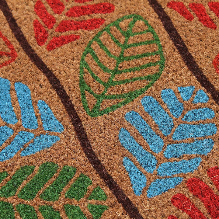 Coco&Coir® Premium kokos Fussmatte | Kokosnussmatte mit rutschfestem PVC | Fusswischer für den Einga