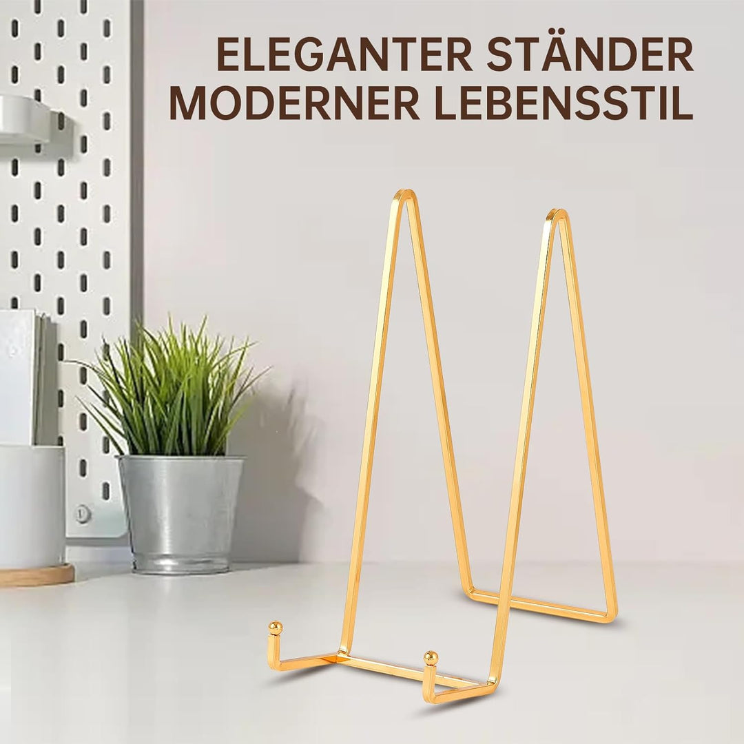Staffelei Aufsteller Teller Ständer Metall - Tellerständer Gross - Deko Tellerhalter - Dekoteller Ha