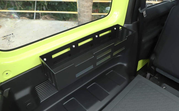 Auto Seiten Kofferraum-Organizer, Heckklappe Ablagebox für Suzuki Jimny JB64 JB74 2019-2024 (Alumini