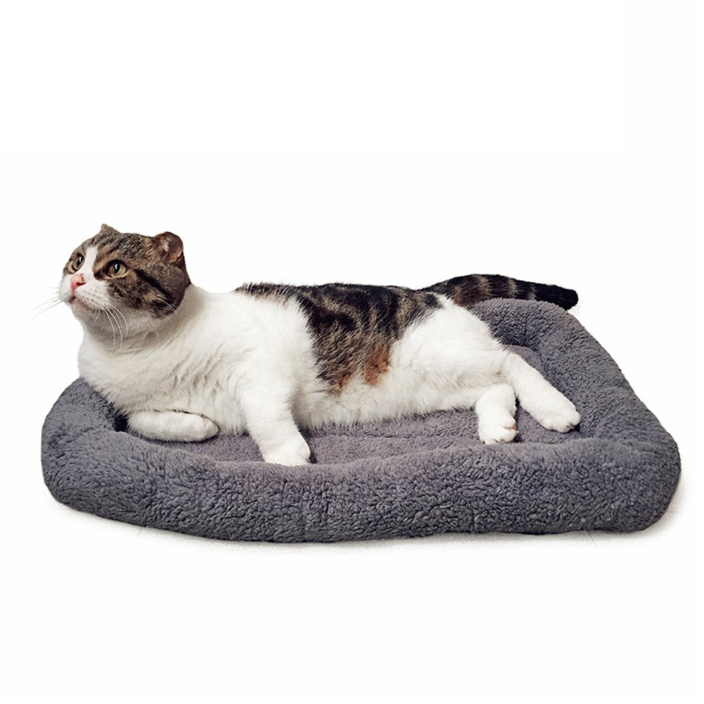 Namsan Katzenbett Hundebett Sanft Katzenkissen Plüsch Wärmematte für Kleinen Hunde/Katze/Hasen, 56CM