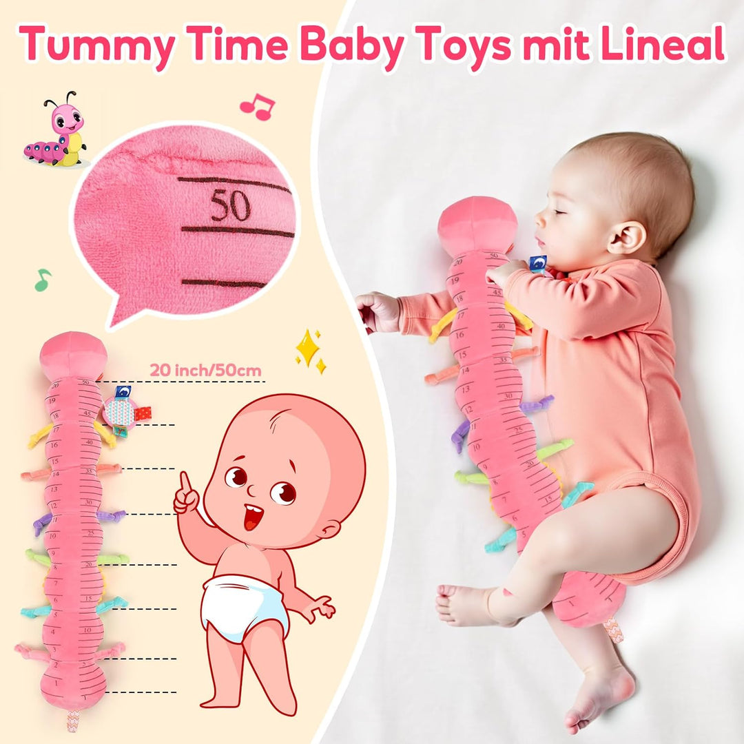Baby Spielzeug 0 3 6 Monate Raupe Musikspielzeug, Montessori Sensorik SpielzeugBaby Geschenk Mädchen