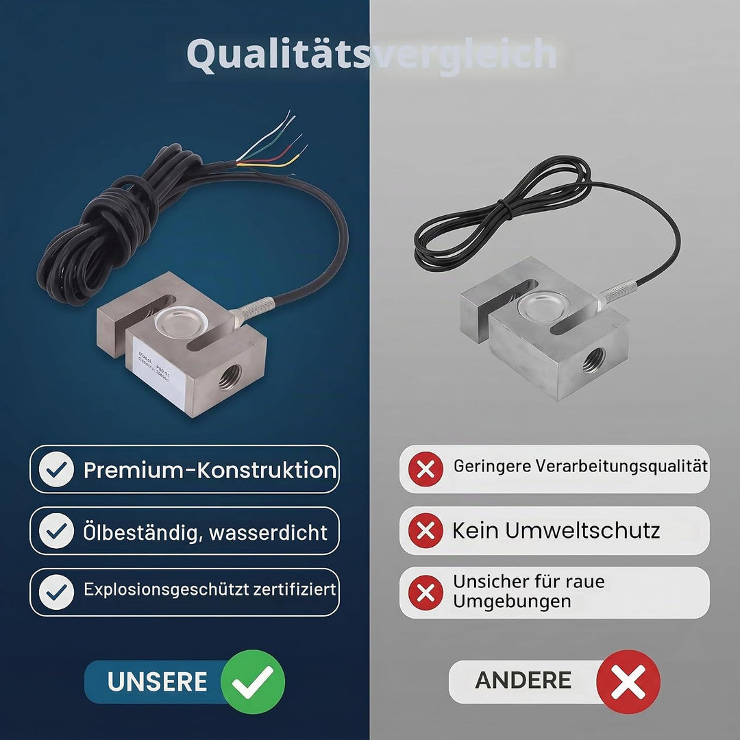 Wägezelle Sensor Wägesensors Tragbarer Gewichtssensor Skalensensor Wiegen S-Balken Präzisions 50/100