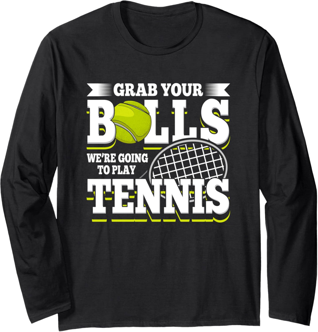 Lustiges Tennis-Outfit Tennis Training Tennisspieler Design Langarmshirt