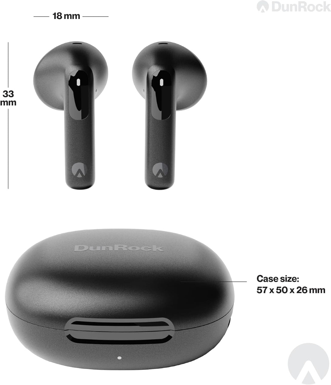 Semi In-Ear Kopfhörer Bluetooth 5.4 – Kabellose Ohrhörer mit Hybrid-ANC, Multipoint, App-Steuerung,