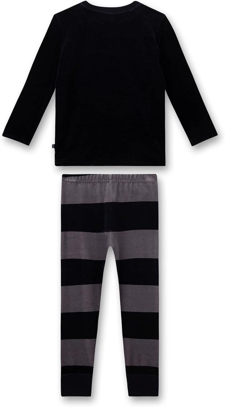 Sanetta Jungen-Schlafanzug lang aus Nicki | Bequemer Schlafanzug für Jungen lang. | Pyjamaset Grösse