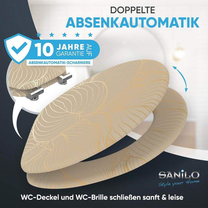 Sanilo WC Sitz mit Absenkautomatik, viele neue Toilettendeckel zur Auswahl, hochwertige Oberfläche,