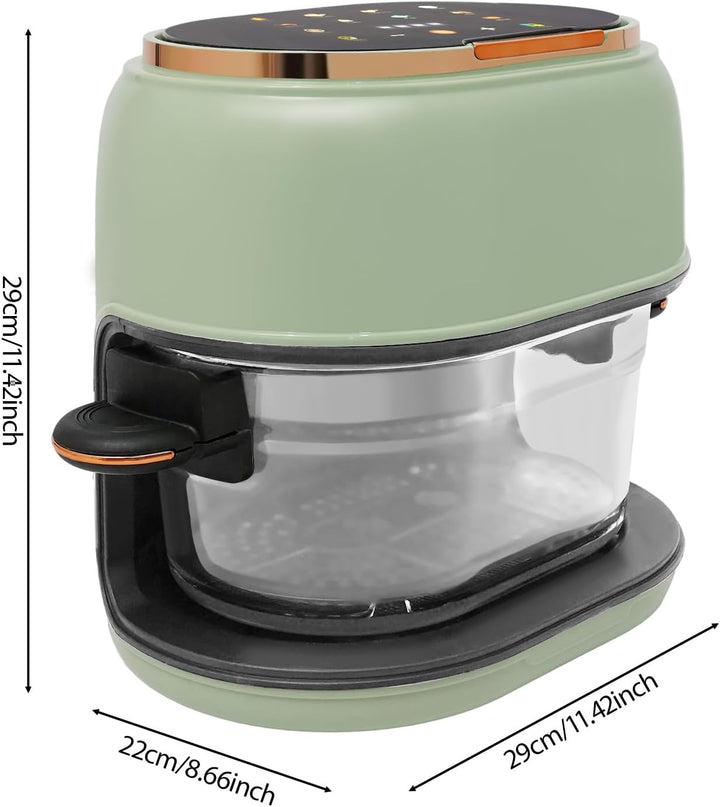 Heissluftfritteuse Mit Sichtfenster Und Touchscreen, 1350W, 4L Kapazität, Temperatur 80-190°C, Aus G