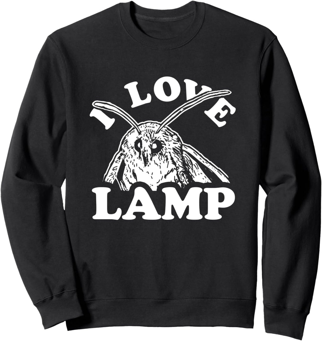 Ich liebe Lampe Motte - Moth Meme Sweatshirt