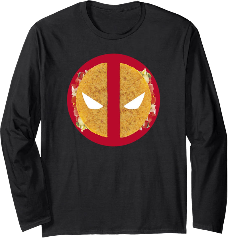 Marvel Deadpool Taco Icon Langarmshirt