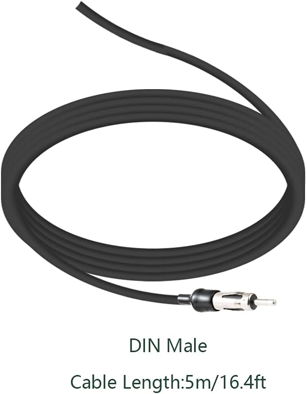 Vecys DAB DAB+ Autoantenne Haifischflosse FM/AM Radio Antenne Signalverstärker SMB zu DIN Stecker An