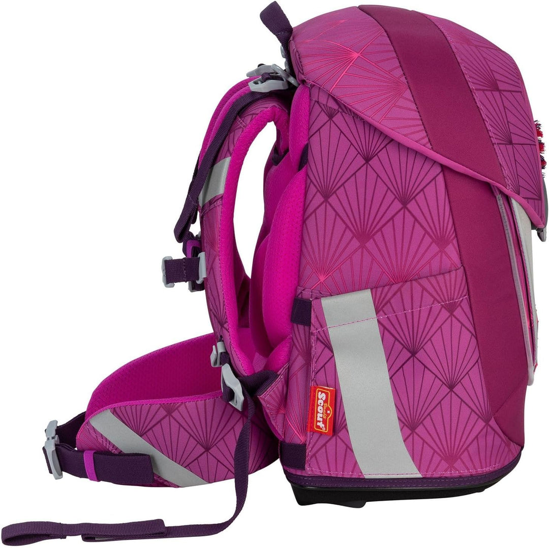 Scout Sunny II Schulranzen-Set 5-tlg. Exklusiv Safety Light Diamond Princess 2023