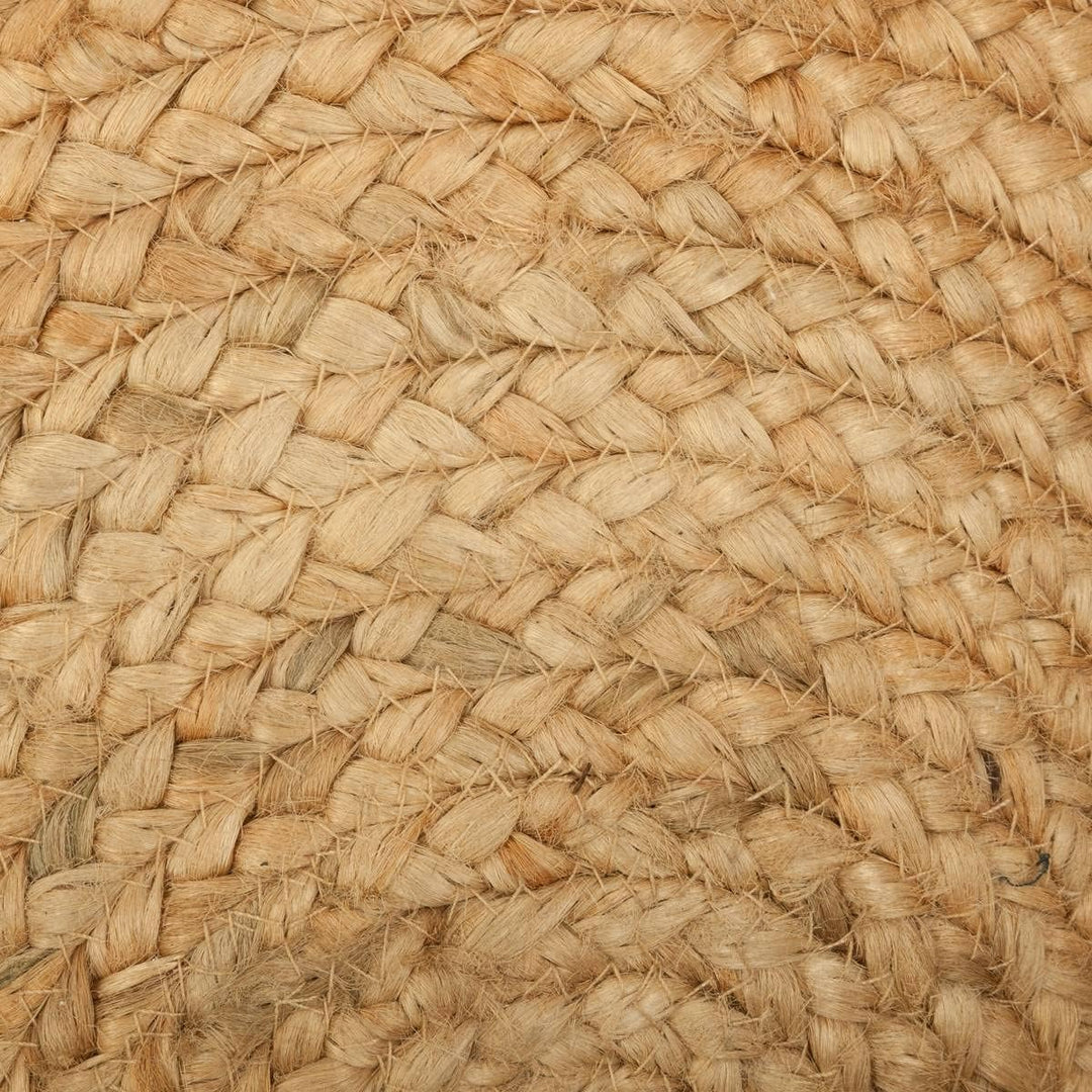 Jute Wind durchbrochener Teppich D120 D. 120 cm Beige, D. 120 cm Beige