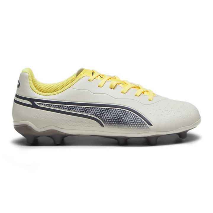 Puma Unisex Kinder King Match Fg/Ag Jr Fitnessschuhe 38.5 EU Alpine Snow Asphalt Yellow Blaze, 38.5