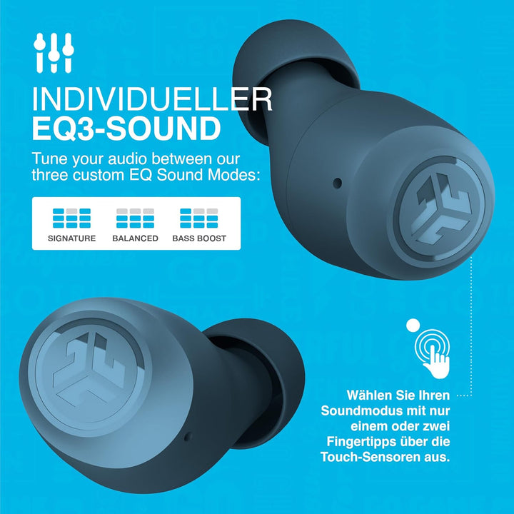 JLab Go Air Pop+ In Ear Kopfhörer kabellos Bluetooth, True Wireless Kopfhörer, 35+ Std. Headphones,