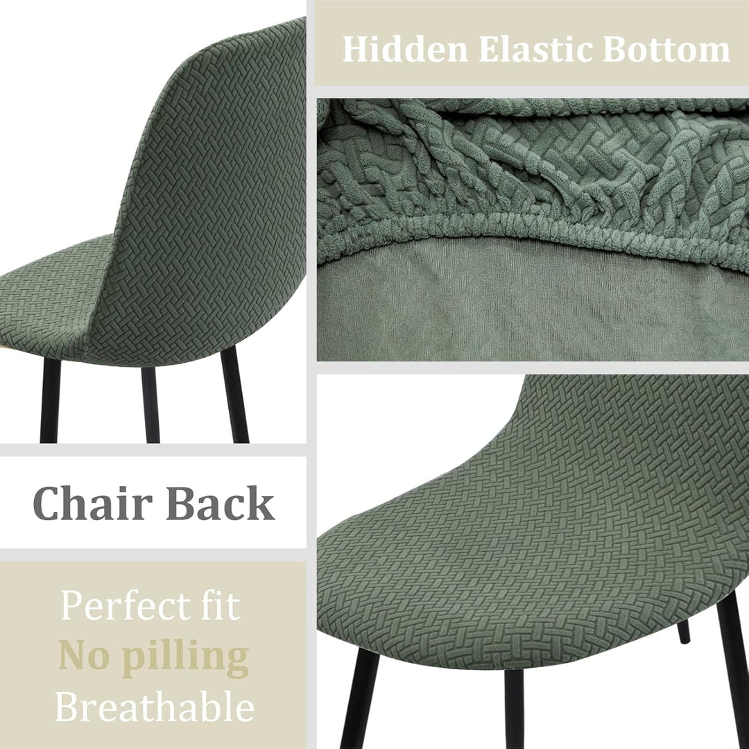 Jaotto Stuhlhussen 6er Set Strech, Esszimmerstühle Bezug Universal Waschbar Abnehmbare,Elegante Stuh