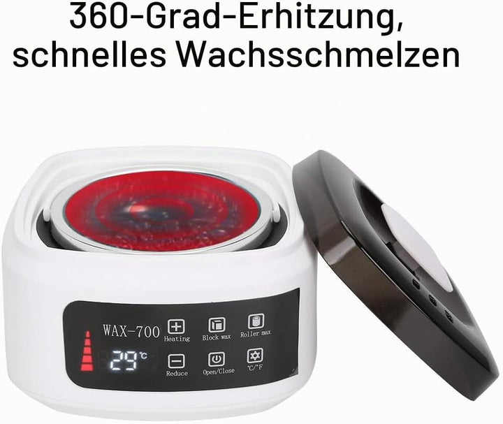 Enthaarungsmaschine, 500 ml Haarentfernungs-Wachserhitzer Professioneller Wachserhitzer für den Heim