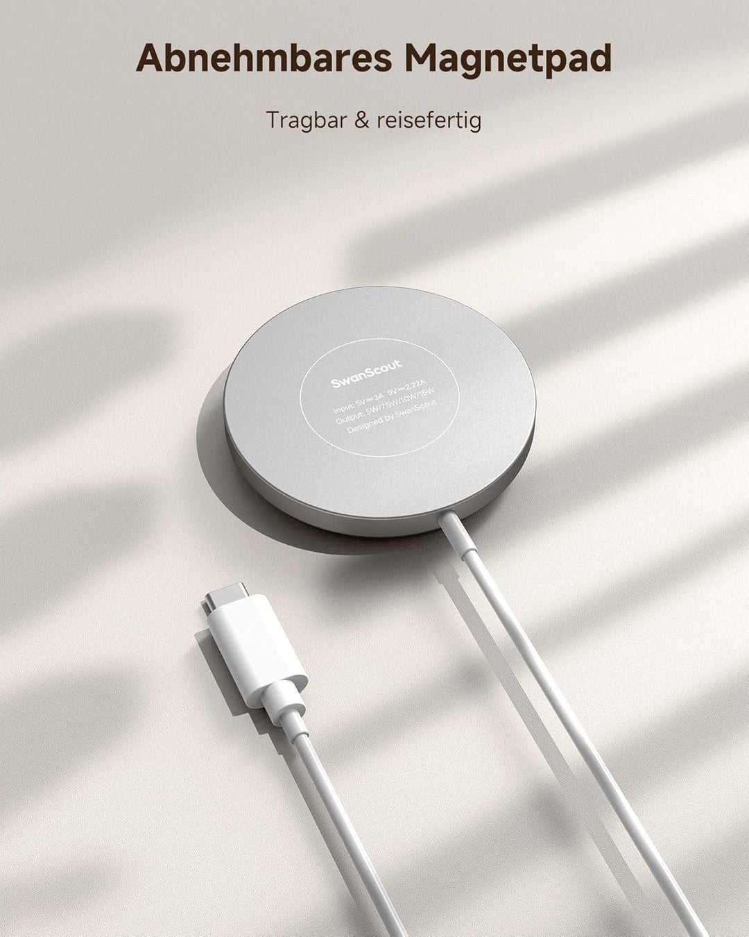 Wireless Charger für iPhone und Apple Watch, SwanScout 711M, Magnetisches Ladegerät für iPhone Air/1