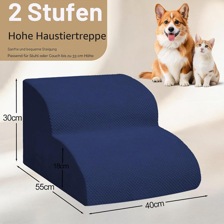 Niubya Hundetreppe für Kleine Hunde H30 cm - für Katzentreppe Hundetreppe Bett und Sofa, ältere und