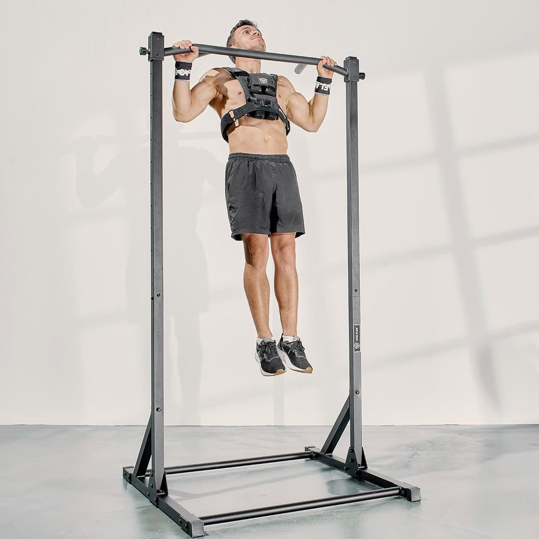 Eric Flag - Gewichtsweste 20kg oder 10kg, Herausnehmbare Metall-Gewichte, Verstellbare Trainingswest