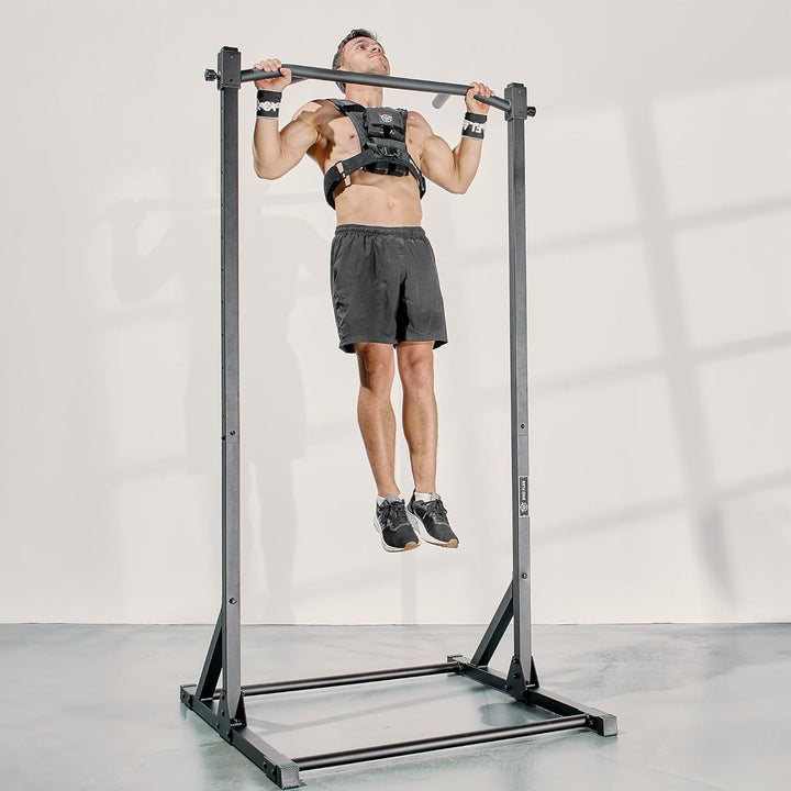 Eric Flag - Gewichtsweste 20kg oder 10kg, Herausnehmbare Metall-Gewichte, Verstellbare Trainingswest