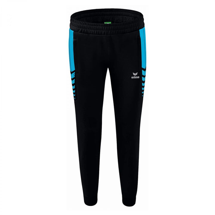 Erima Damen Trainingshose Six Wings Funktionelle 38 Schwarz/Curacao, 38 Schwarz/Curacao