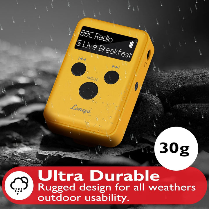 LEMEGA Mini GO Tragbare DAB-Radio für die Hosentasche,Digitales Taschenradio UKW,Radiowecker,Persönl