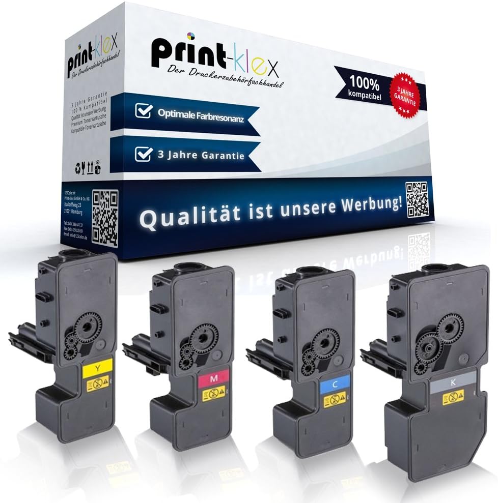 4X Print-Klex Tonerkartuschen kompatibel für Kyocera ECOSYSM5521cdn ECOSYSM5521cdw ECOSYSP5021 TK522