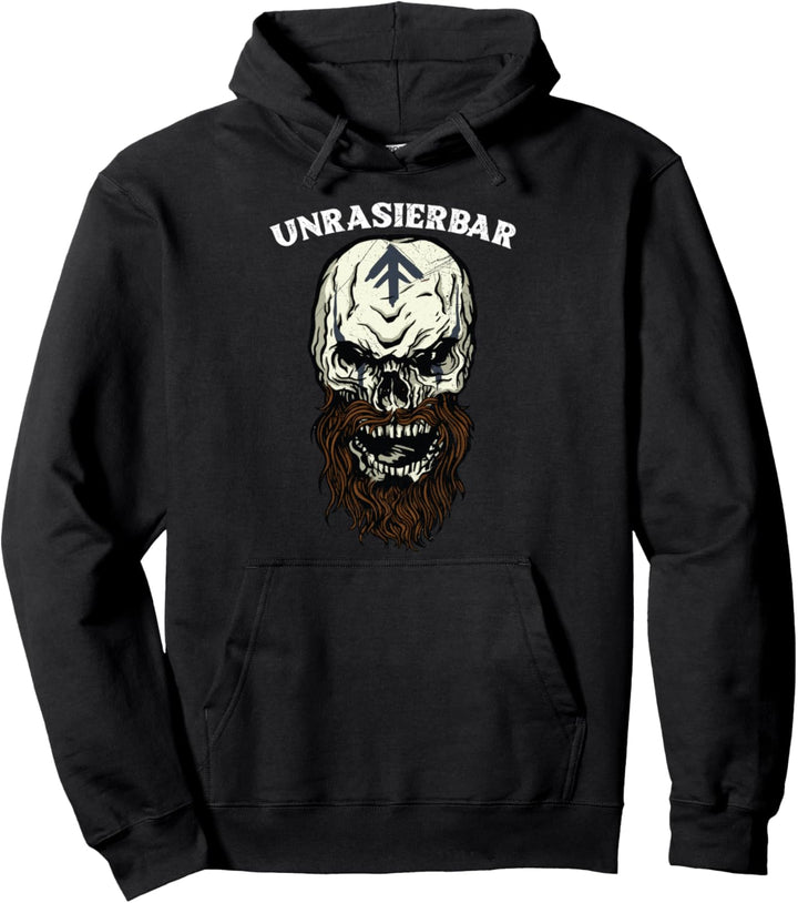Unrasierbar Bartträger Wikinger Bart Pullover Hoodie