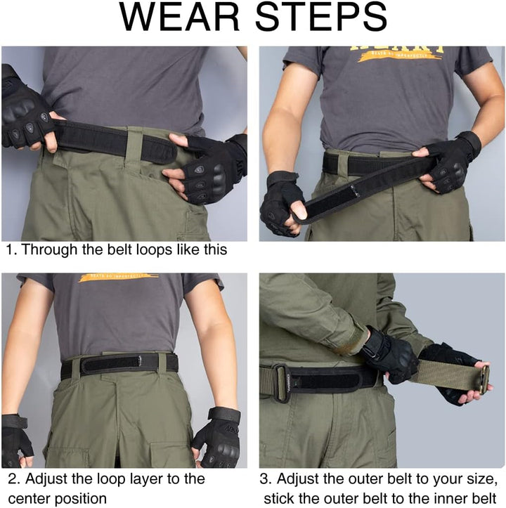 IDOGEAR 2 Zoll Taktischer Gürtel Combat Schnellverschlussschnalle Rigger Gürtel im Militärstil Molle