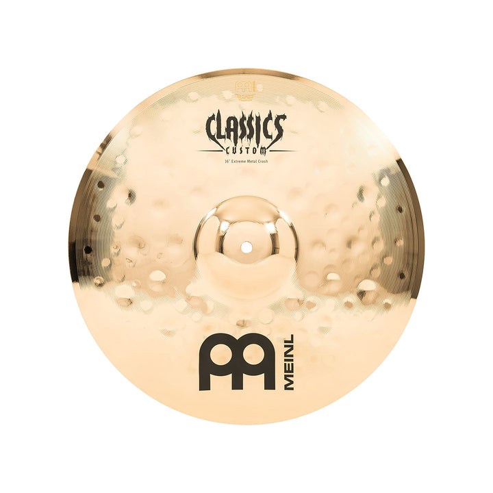 Meinl Cymbals Classics Custom Extreme Metal Crash 16 Zoll (Video) Schlagzeug Becken (40,64cm) B12 Br