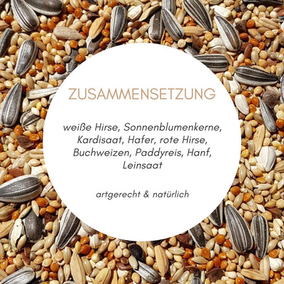 SUPRAVIT Grosssittichfutter 25 kg - Körnermischung für Grosssittiche - Grosssittich Vogelfutter mit