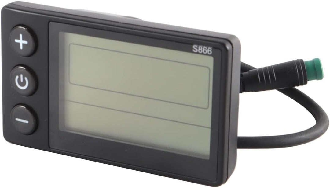 Ausi Elektrofahrrad S866 LCD-Anzeigemessgerät, ABS 24 V 36 V 48 V wasserdichtes Fahrrad-Bedienfeld m