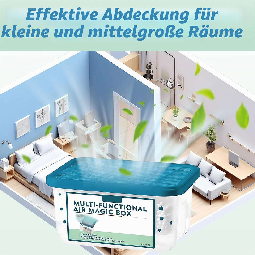 2 Stück Multifunctional Air Magic Box, Indoor Luftreinigung Staub Entfernung Magic Box, Langanhalten
