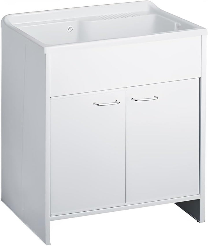 Negrari 9010KAM Waschbecken aus Kunstharz, 80 x 50 cm, Weiss, 80 x 50 cm, 12 Einheiten