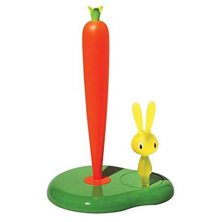 Alessi "BUNNY & CARROT" Küchenrollenhalter aus thermoplastischem Harz, grün, 29,4cm, Grün